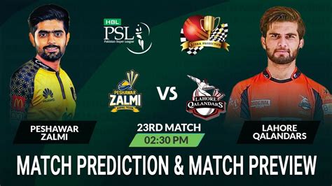 Peshawar Zalmi vs Lahore Qalandars, 23rd Match .